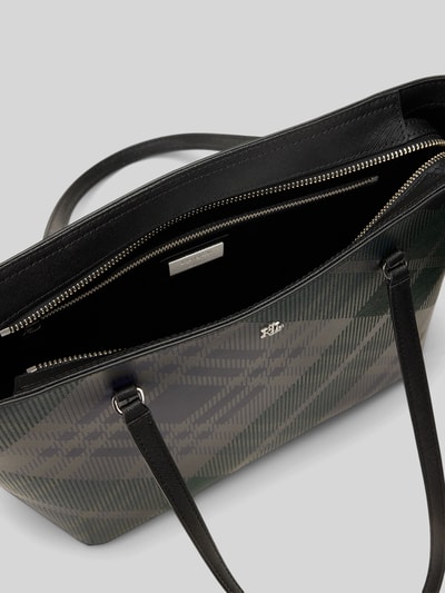 Lauren Ralph Lauren Shopper aus Kalbnappa mit Logo-Detail Black 6