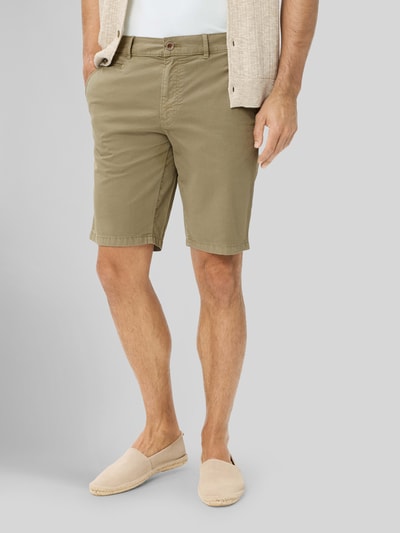 Brax Regular Fit Bermuda aus Baumwoll-Mix Hellgruen 4
