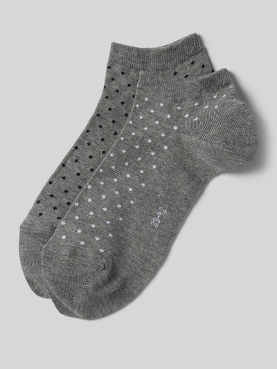 Esprit Sneakersocken mit Muster-Print Modell 'Fine Dot' im 2er-Pack Hellgrau 1