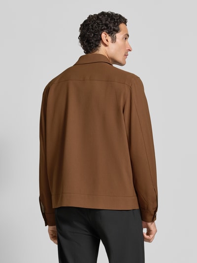 Strellson Relaxed Fit Blouson mit Woll-Anteil Modell 'Den' Cognac 5