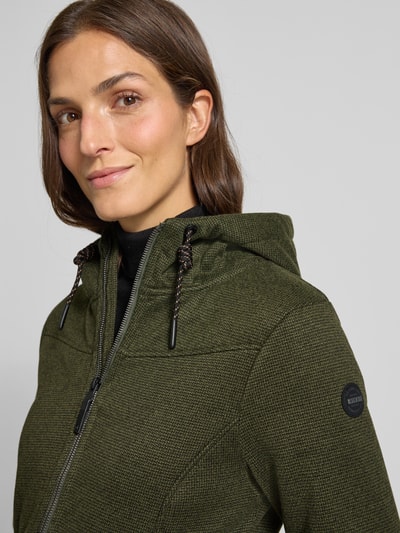 G.I.G.A. DX Kurtka z kapturem i podszewką z futerka Oliwkowy melanż 3