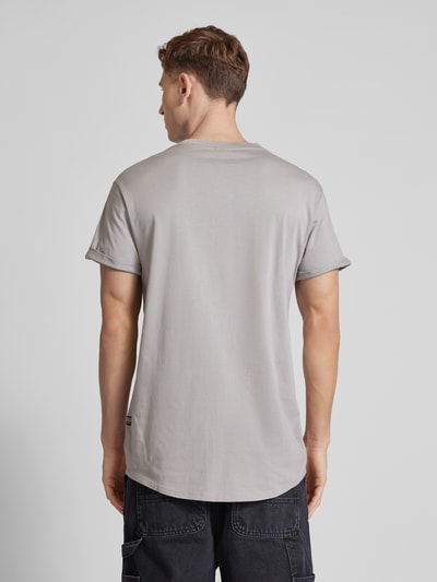 G-Star RAW T-Shirt mit Logo-Print Modell 'LASH' Stein 5