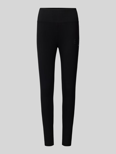 EA7 Emporio Armani Skinny Fit Leggings mit Label-Detail Black 1