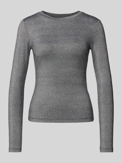 Vila Bluzka z długim rękawem o kroju slim fit z mieszanki wiskozy model ‘Eleinas’ Czarny 2