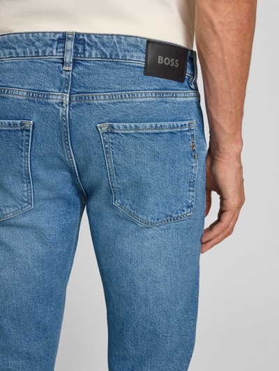 BOSS Slim fit jeans van katoenmix, model 'DELAWARE' Koningsblauw - 3