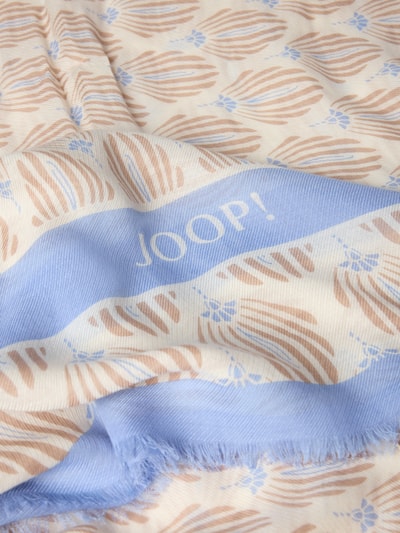 JOOP! Sjaal met franjes, model 'ALEA' Offwhite - 2