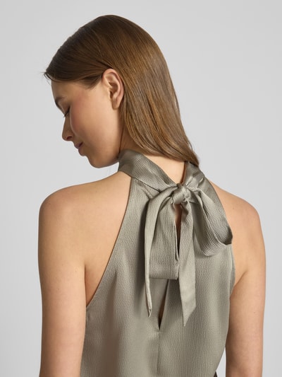 Samsøe Samsøe Regular Fit Blusentop mit Neckholder Modell 'SARHEO' Oliv 3