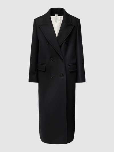Drykorn Lange jas met knoopsluiting, model 'WORCHESTER' Zwart - 2