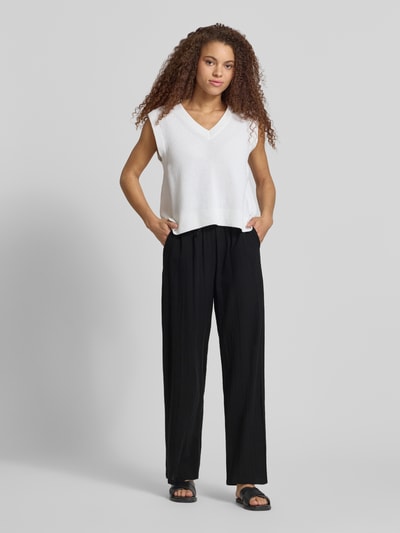 ONLY Loose Fit Weite Hose aus reiner Baumwolle Modell 'TIZANA' Black 1
