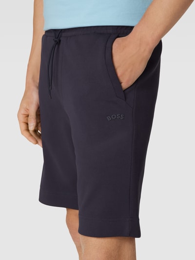 BOSS Green Shorts mit Label-Detail Marine 3