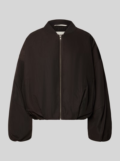 Drykorn Bomberka z wpuszczanymi kieszeniami model ‘BRADDAN’ Czekoladowy 2