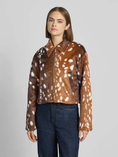 NOISY MAY® Jacke mit Eingrifftaschen Modell 'COLE' Hellbraun Melange 4