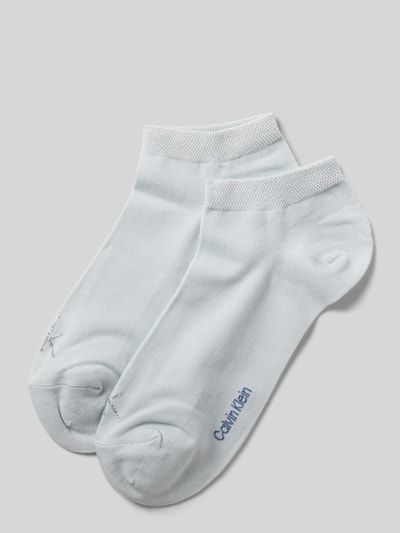 CK Calvin Klein Sneakersocken mit Label-Detail im 2er-Pack Hellblau 1