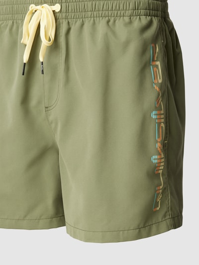 Quiksilver Spodenki kąpielowe z tunelem model ‘BEHIND WAVES’ Khaki 2