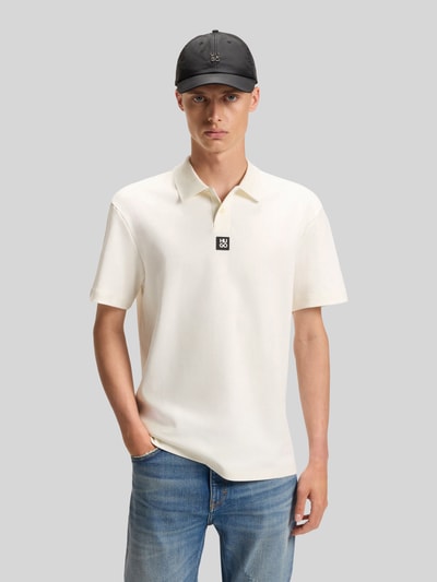 HUGO Koszulka polo krój regular fit z czystej bawełny model „DEABONO_D” Gliniany 4