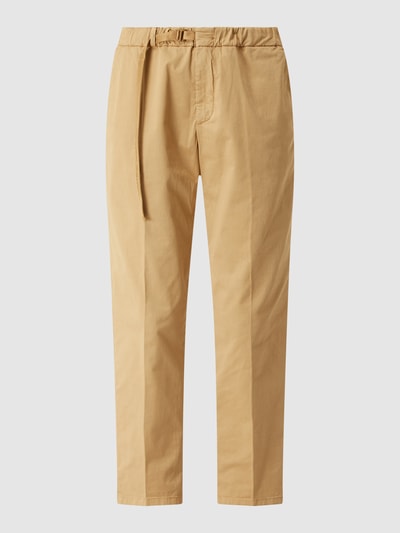 White Sand Relaxed fit chino met stretch, model 'Marylin' Beige - 2