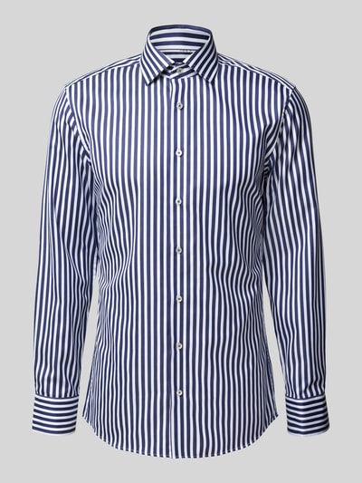 ETERNA Slim fit zakelijk overhemd met knoopsluiting Marineblauw - 2