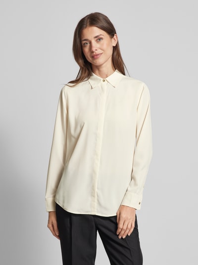 Lauren Ralph Lauren Overhemdblouse met blinde knoopsluiting, model 'KRISTY' Offwhite - 4