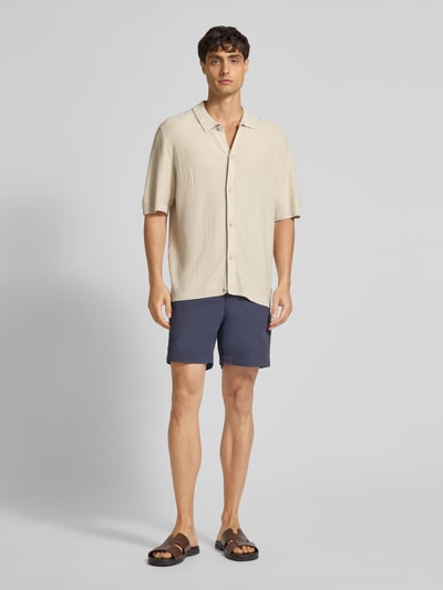 Lindbergh Freizeithemd mit Knopfleiste Offwhite 1