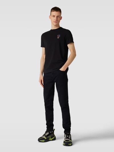 Karl Lagerfeld T-Shirt mit Label-Patch Black 1