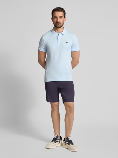 Lacoste Slim Fit Poloshirt aus reiner Baumwolle Hellblau 1