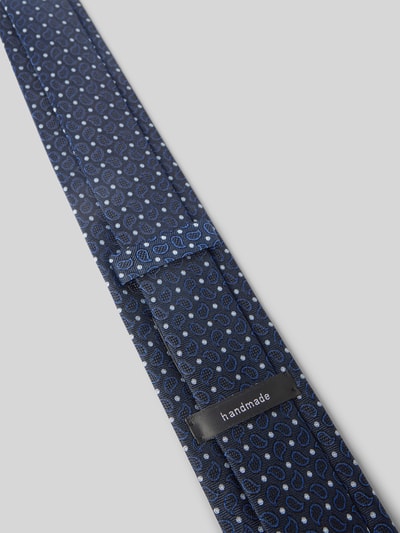 OLYMP Seidenkrawatte mit Strukturmuster Marine 3