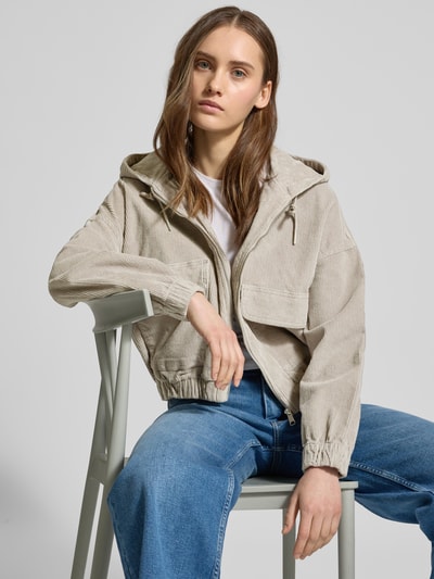 Only Regular Fit Jacke mit Baumwoll-Anteil Modell 'KENZIE' Beige 3