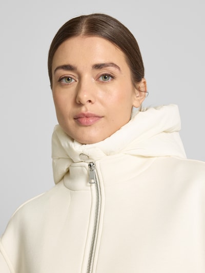 Zero Sweatjacke mit Kapuze Ecru 3