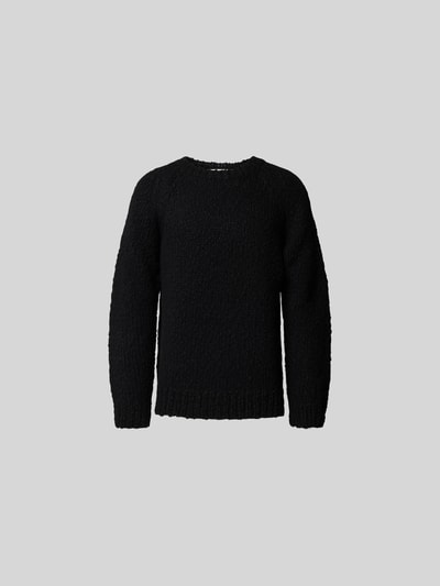 Closed Pullover in Strick-Optik BLACK 2