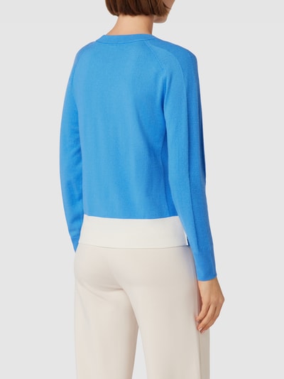 Marc Cain Strickpullover mit Logo-Print Blau 5