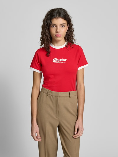 Dickies T-Shirt aus Baumwoll-Mix Modell 'LEWISTOWN' Rot 4