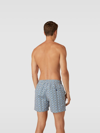 Frescobol Carioca Badehose mit Allover-Muster Weiss 5