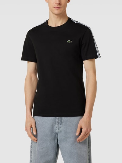 Lacoste T-Shirt mit Logo-Stitching Black 4