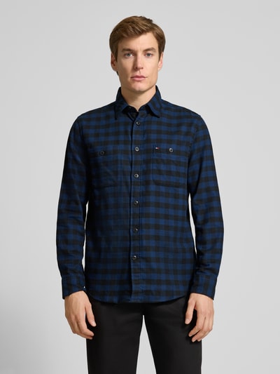 Tommy Hilfiger Regular fit vrijetijdsoverhemd van puur katoen, model 'BUFFALO' Marineblauw - 4