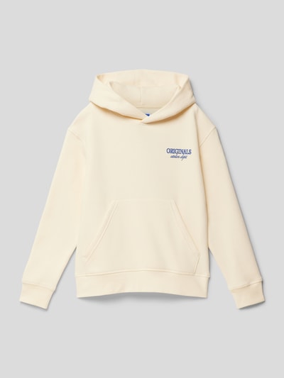 Jack & Jones Hoodie met labeldetail, model 'JORSANTORINI' Ecru - 1