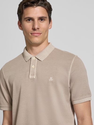 Marc O'Polo Regular Fit Poloshirt aus reiner Baumwolle Hellgrau 3