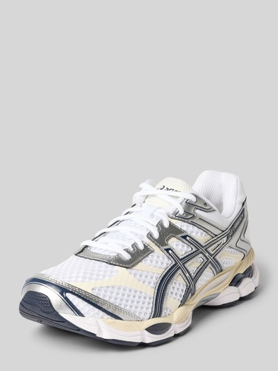 Produktfoto, Sneakersy z zaokrąglonym czubkiem, wiązanie, Model 'GEL-CUMULUS' od ASICS TIGER, paski w kontrastowym kolorze, Wysokość obcasa w rozmiarze 44: 4 cm, Wysokość cholewki w rozmiarze 44: 7 cm, Szerokość cholewki w rozmiarze 44: 9 cm