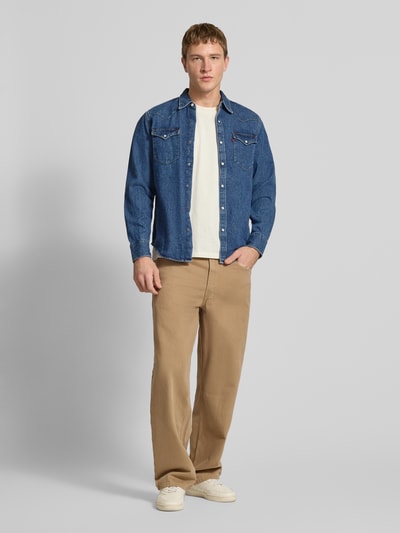 Levi's® Regular Fit Jeanshemd aus reiner Baumwolle Modell 'BARSTOW WESTERN' Jeansblau 1