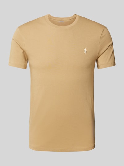 Polo Ralph Lauren T-Shirt mit Label-Stitching Camel 2