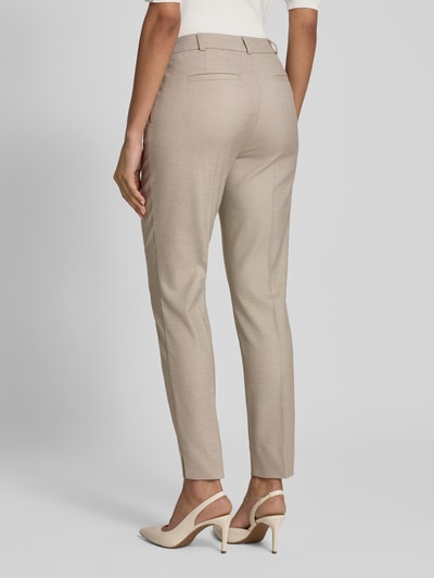 COMMA Regular Fit Stoffhose mit Strukturmuster Taupe 5