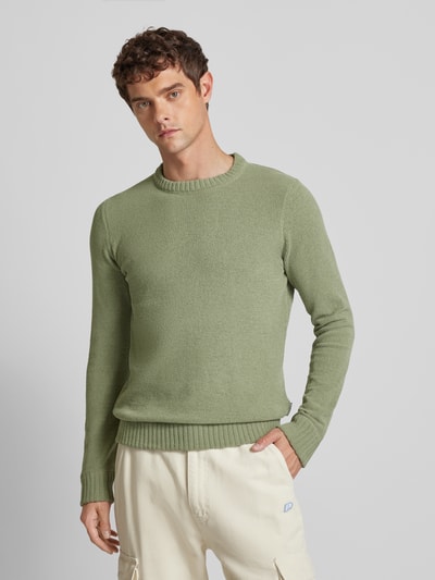 Only & Sons Gebreide pullover met ronde hals, model 'SETHAN' Lichtgroen - 4