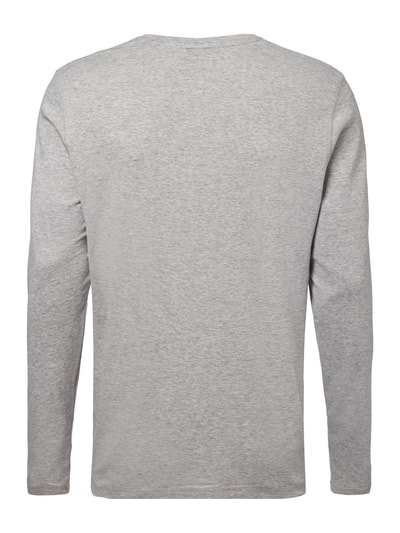 MCNEAL Longsleeve aus Baumwoll-Viskose-Mix Mittelgrau Melange 3