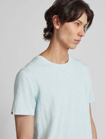 Superdry T-shirt in een effen design Lichtblauw - 3