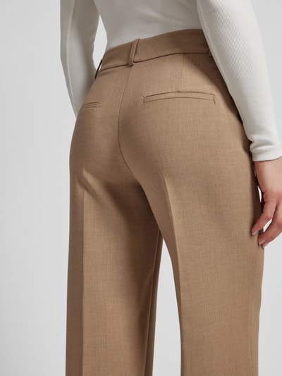 Selected Femme Stoffhose mit Haken- und Reißverschluss Modell 'RITA' Camel Melange 3