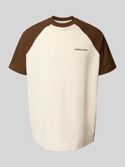 ANOTHER COTTON LAB Oversized T-Shirt mit Raglanärmeln Modell 'Coffee Date' Weiss 2