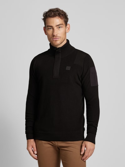 PME Legend Strickpullover mit Turtleneck Black 4