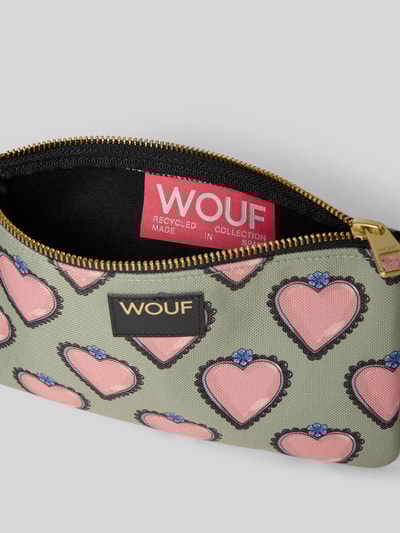 WOUF Make-uptasje met logopatch, model 'Glow' Rietgroen - 3