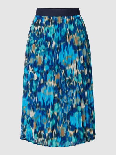 s.Oliver RED LABEL Midirok met all-over-motief, model 'Aqua' Petrol - 2