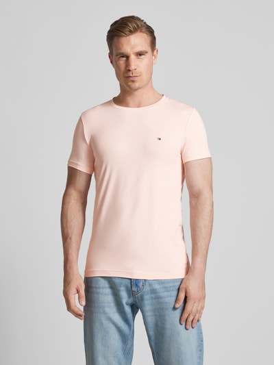 Tommy Hilfiger T-Shirt mit Label-Stitching Pink 4
