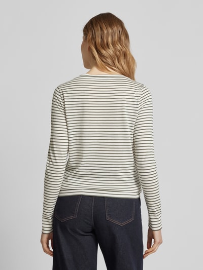 Windsor Longsleeve mit geripptem Rundhalsausschnitt Oliv 5